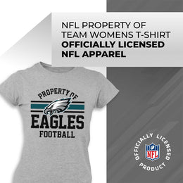 Philadelphia Eagles NFL Womens Short Sleeve Property of Tshirt - Gray