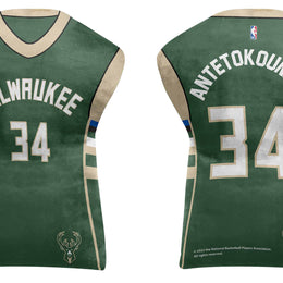 Milwaukee Bucks NBA Travel Giannis Antetokounmpo Jersey Cloud Pillow Bedding Accessories - Green