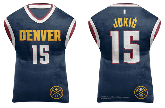 Denver Nuggets NBA Travel Nikola Jokic Jersey Cloud Pillow Bedding Accessories - Navy