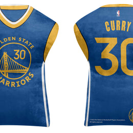 Golden State Warriors NBA Travel Stephen Curry Jersey Cloud Pillow Bedding Accessories - Royal