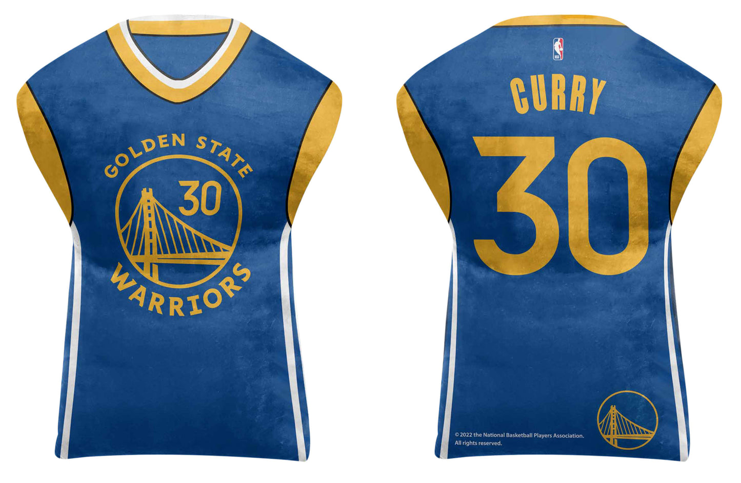 Golden State Warriors NBA Travel Stephen Curry Jersey Cloud Pillow Bedding Accessories - Royal