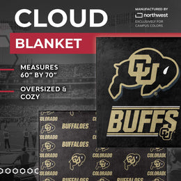 Colorado Buffaloes NCAA Double Sided Blanket - Black