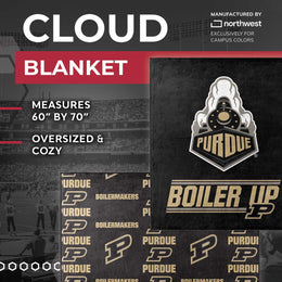 Purdue Boilermakers NCAA Double Sided Blanket - Black