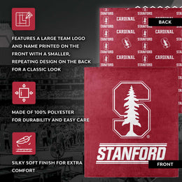Stanford Cardinal NCAA Double Sided Blanket - Cardinal