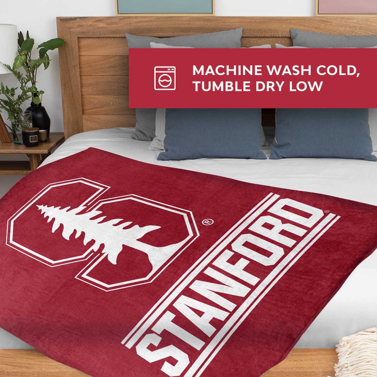 Stanford Cardinal NCAA Double Sided Blanket - Cardinal