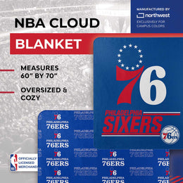 Philadelphia 76ers NBA Double Sided Blanket - Royal