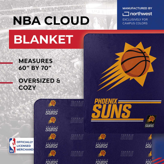 Phoenix Suns NBA Double Sided Blanket - Purple