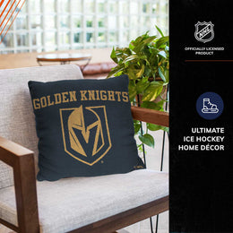 Las Vegas Golden Knights NHL Decorative Pillows- Enhance Your Space with Woven Throw Pillows - Gray