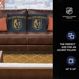 Las Vegas Golden Knights NHL Decorative Pillows- Enhance Your Space with Woven Throw Pillows - Gray