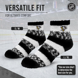 Pittsburgh Penguins NHL Unisex Cozy Sleep Socks - Black