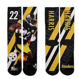 Pittsburgh Steelers NFL Youth Player Stripe Sock - Black #22