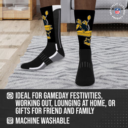 Pittsburgh Steelers NFL V Curve  Socks - Black Heather