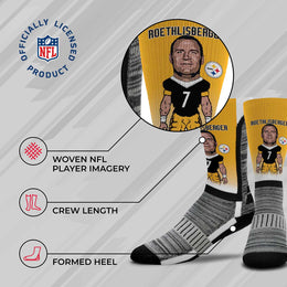 Pittsburgh Steelers NFL V Curve Socks - Gold