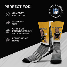 Pittsburgh Steelers NFL V Curve Socks - Gold