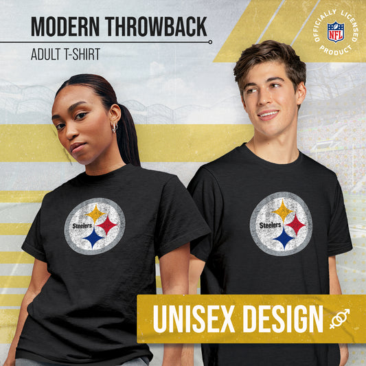 Pittsburgh Steelers NFL Modern Throwback T-shirt - Team Color
