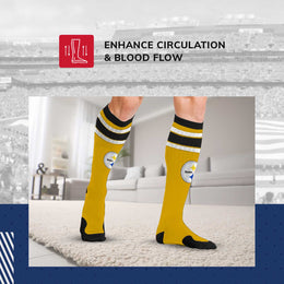 Pittsburgh Steelers NFL Adult Knee High-Performance Socks - Gold