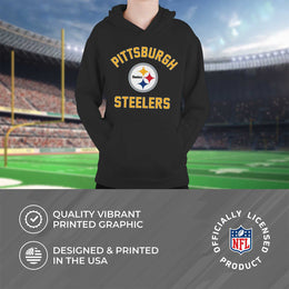 Pittsburgh Steelers NFL Youth Gameday Hooded Sweatshirt - Black