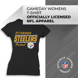 Pittsburgh Steelers NFL Gameday Women's Relaxed Fit T-shirt - Black