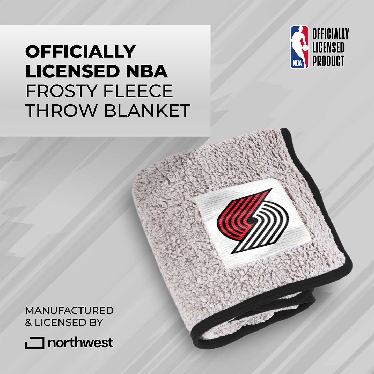 Portland Trail Blazers NBA Silk Touch Sherpa Throw Blanket - Red
