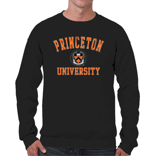 Princeton Tigers Adult Arch & Logo Soft Style Gameday Crewneck Sweatshirt - Black