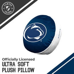 Penn State Nittany Lions Team Logo 15 Inch Ultra Soft Stretch Plush Pillow - Navy