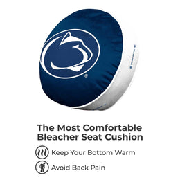 Penn State Nittany Lions Team Logo 15 Inch Ultra Soft Stretch Plush Pillow - Navy