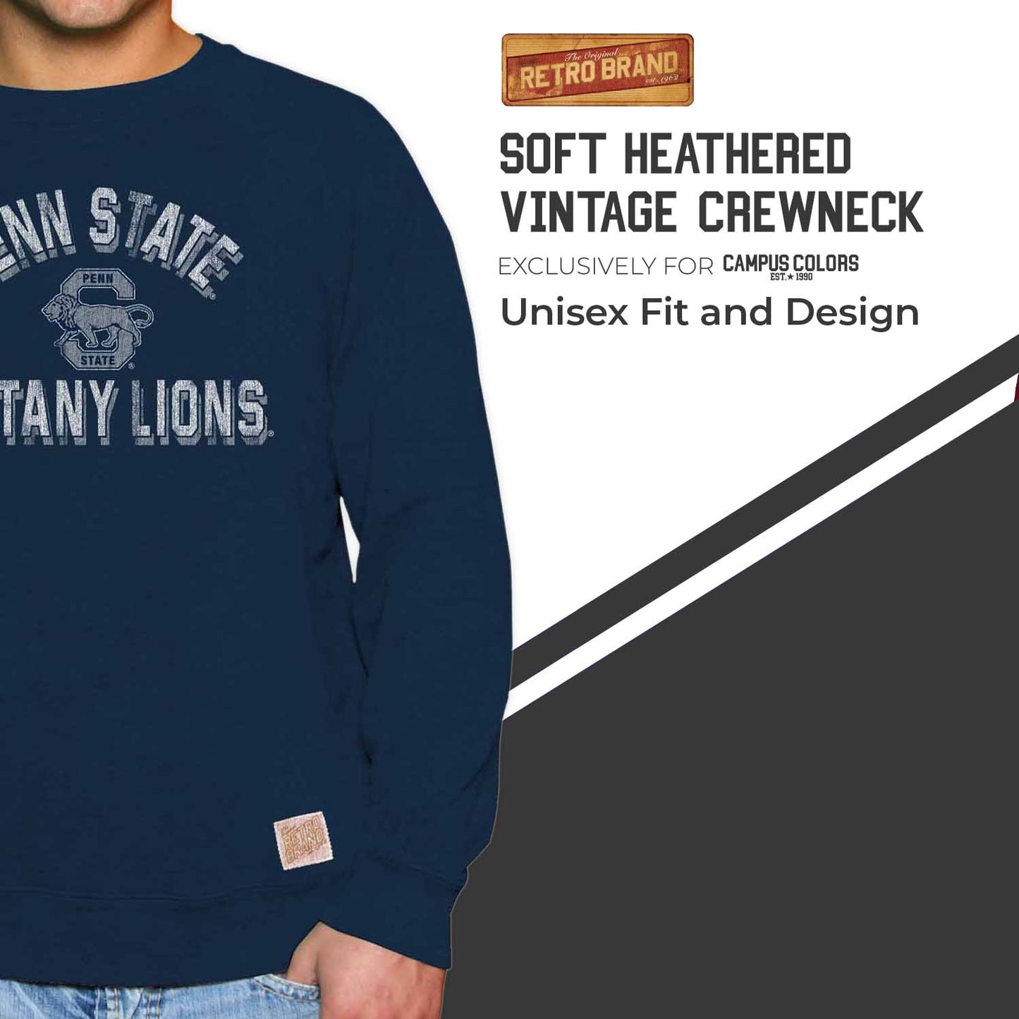 Penn State Nittany Lions Adult University Crewneck - Navy