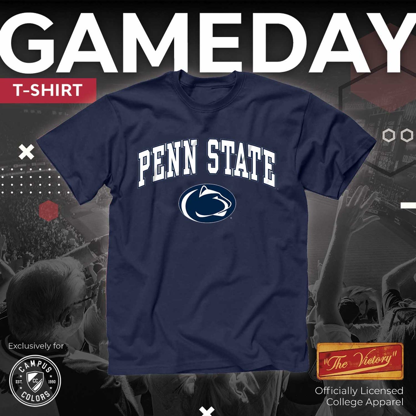 Penn State Nittany Lions NCAA Adult Gameday Cotton T-Shirt - Navy