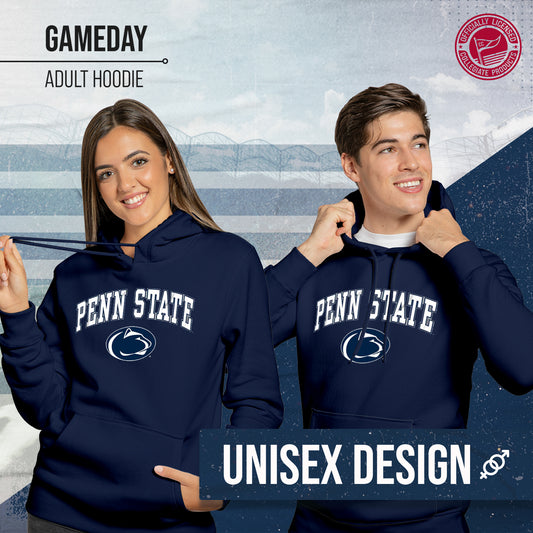 Penn State Nittany Lions Adult Arch & Logo Soft Style Gameday Hooded Sweatshirt - Navy