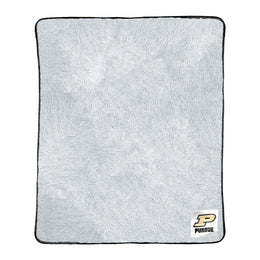 Purdue Boilermakers NCAA Silk Sherpa College Throw Blanket - Black