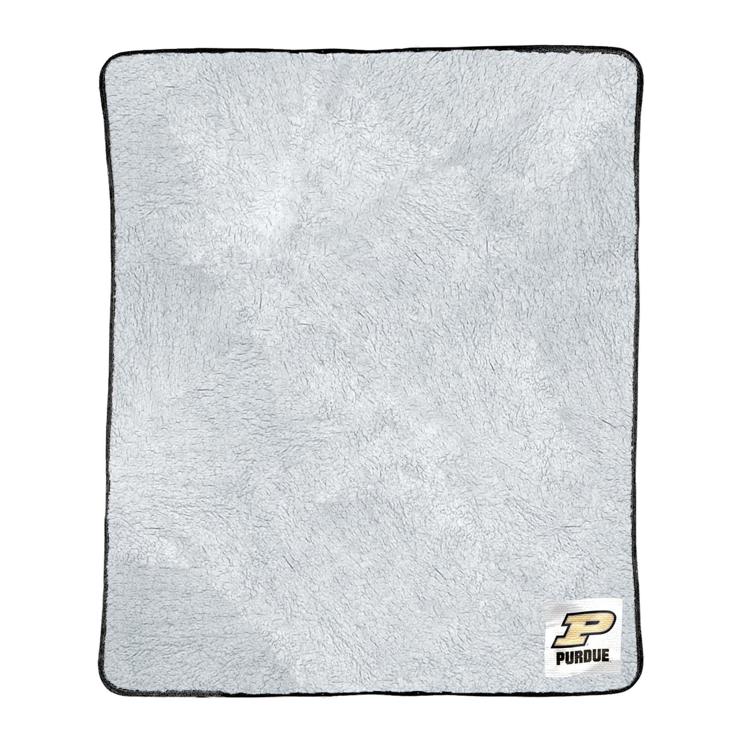 Purdue Boilermakers NCAA Silk Sherpa College Throw Blanket - Black