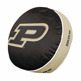 Purdue Boilermakers Team Logo 15 Inch Ultra Soft Stretch Plush Pillow - Black