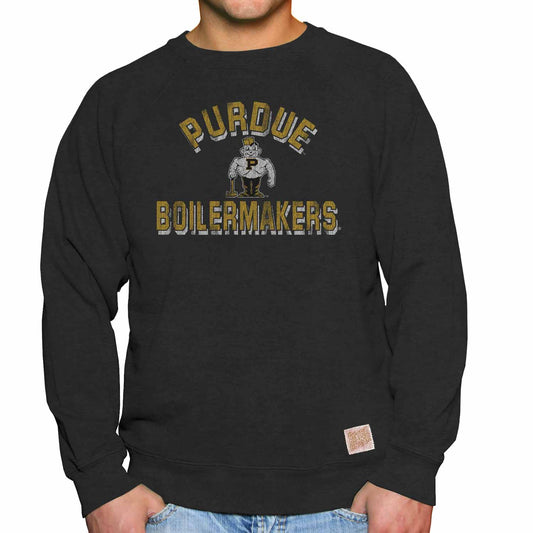 Purdue Boilermakers Adult University Crewneck - Black