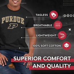 Purdue Boilermakers NCAA Adult Gameday Cotton T-Shirt - Black