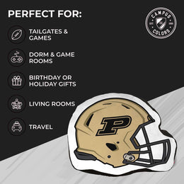 Purdue Boilermakers NCAA Helmet Super Soft Football Pillow - Gold