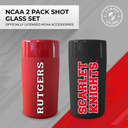 Rutgers Scarlet Knights College and University 2-Pack Shot Glasses - Team Color