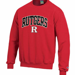 Rutgers Scarlet Knights Adult Tackle Twill Crewneck - Red