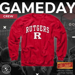 Rutgers Scarlet Knights Adult Arch & Logo Soft Style Gameday Crewneck Sweatshirt - Red
