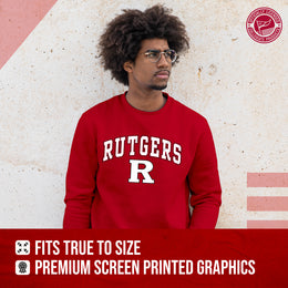 Rutgers Scarlet Knights Adult Arch & Logo Soft Style Gameday Crewneck Sweatshirt - Red