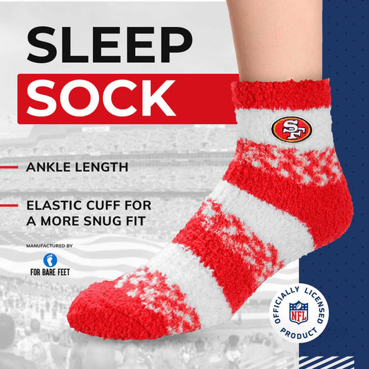 San Francisco 49ers NFL Cozy Soft Slipper Socks - Red