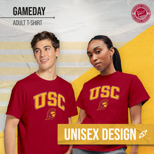 USC Trojans NCAA Adult Gameday Cotton T-Shirt - Cardinal