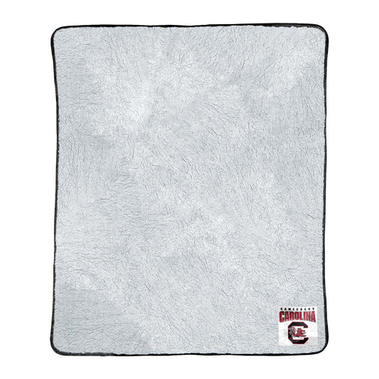 South Carolina Gamecocks NCAA Silk Sherpa College Throw Blanket - Maroon