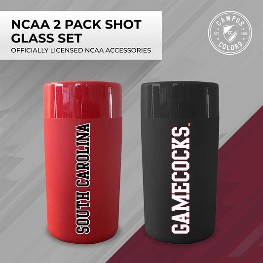 South Carolina Gamecocks College and University 2-Pack Shot Glasses - Team Color