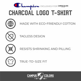 South Carolina Gamecocks Champion Adult NCAA Soft Style Mascot Tagless T-Shirt - Charcoal