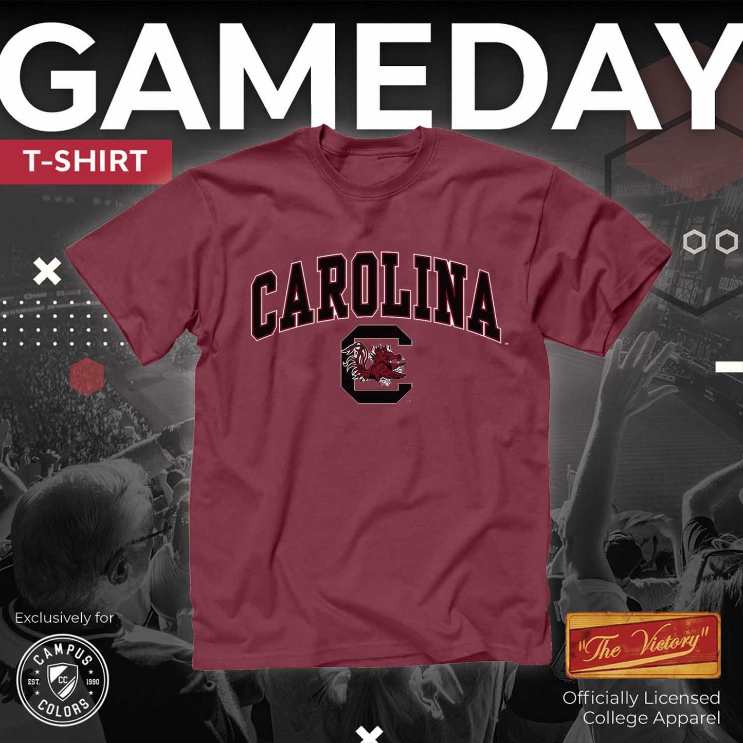 South Carolina Gamecocks NCAA Adult Gameday Cotton T-Shirt - Maroon