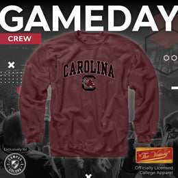 South Carolina Gamecocks Adult Arch & Logo Soft Style Gameday Crewneck Sweatshirt - Maroon