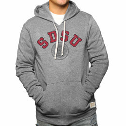 San Diego State Aztecs College Gray University Seal Hooded Sweatshirt - Gray