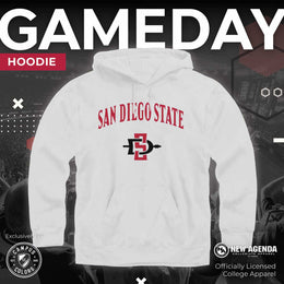 San Diego State Aztecs Adult Arch & Logo Soft Style Gameday Hooded Sweatshirt - White