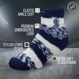 Seattle Kraken NHL Unisex Cozy Sleep Socks - Navy