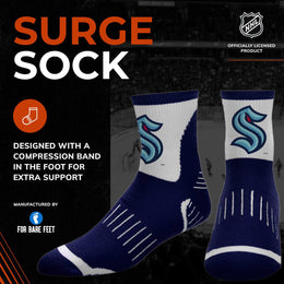 Seattle Kraken NHL Youth Surge Socks - Navy